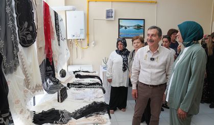 Belde Evlerinde emekler sergiye dönüştü